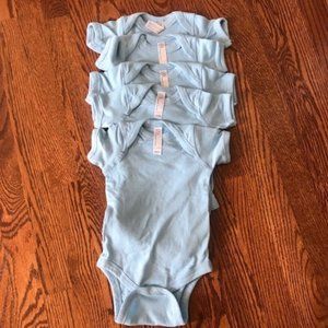 5 Rabbit Skins Infant Baby Boy Onesie Bodysuit Sz. 6 mos NWOT